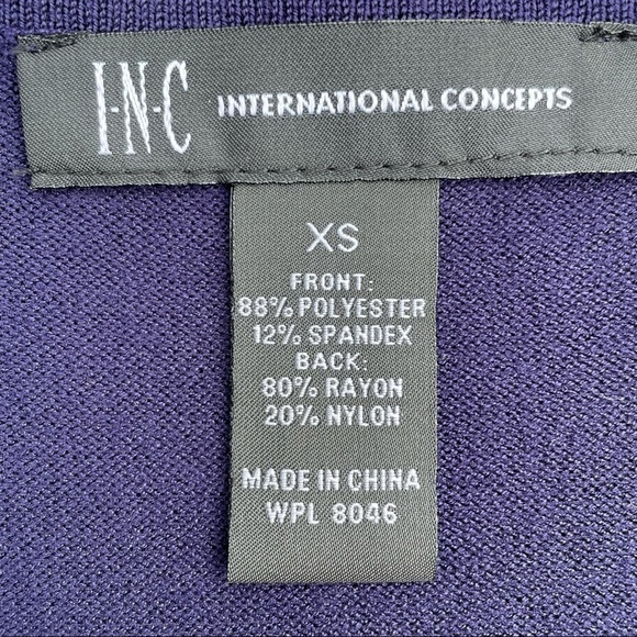 INC Suede Fringe Western Ranch Revival Boho Vest Blue Indigo New XS - Picture 7 of 10